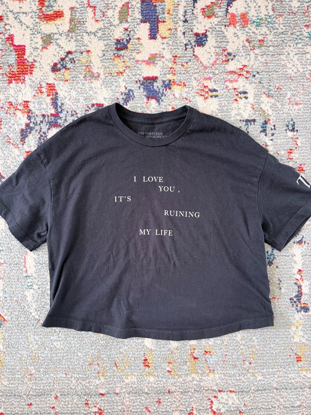 Official Taylor Swift Tortured Poets Department Cropped Tee